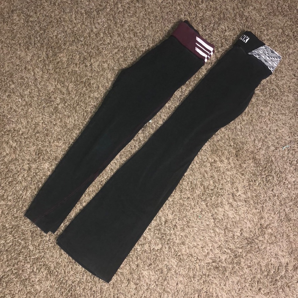 Lot of two Victoria secret pink leggings